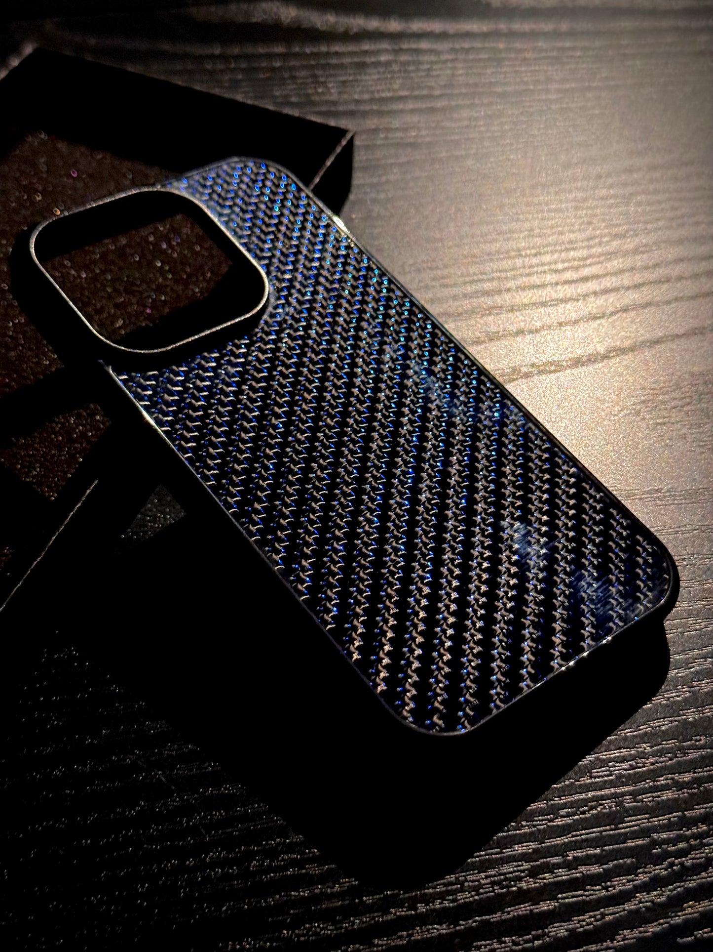 Frost blue 3K Twill MagSafe Carbon fibre