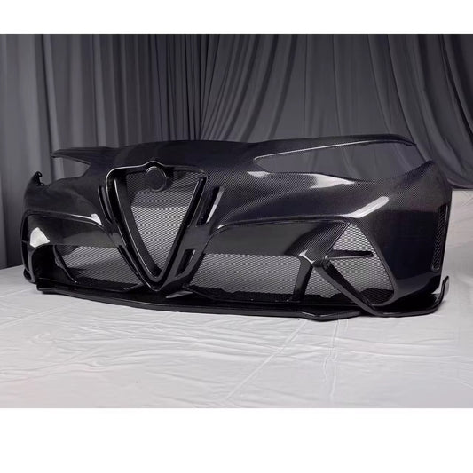 Alfa Romeo Giulia GTAm style carbon fibre front bumper