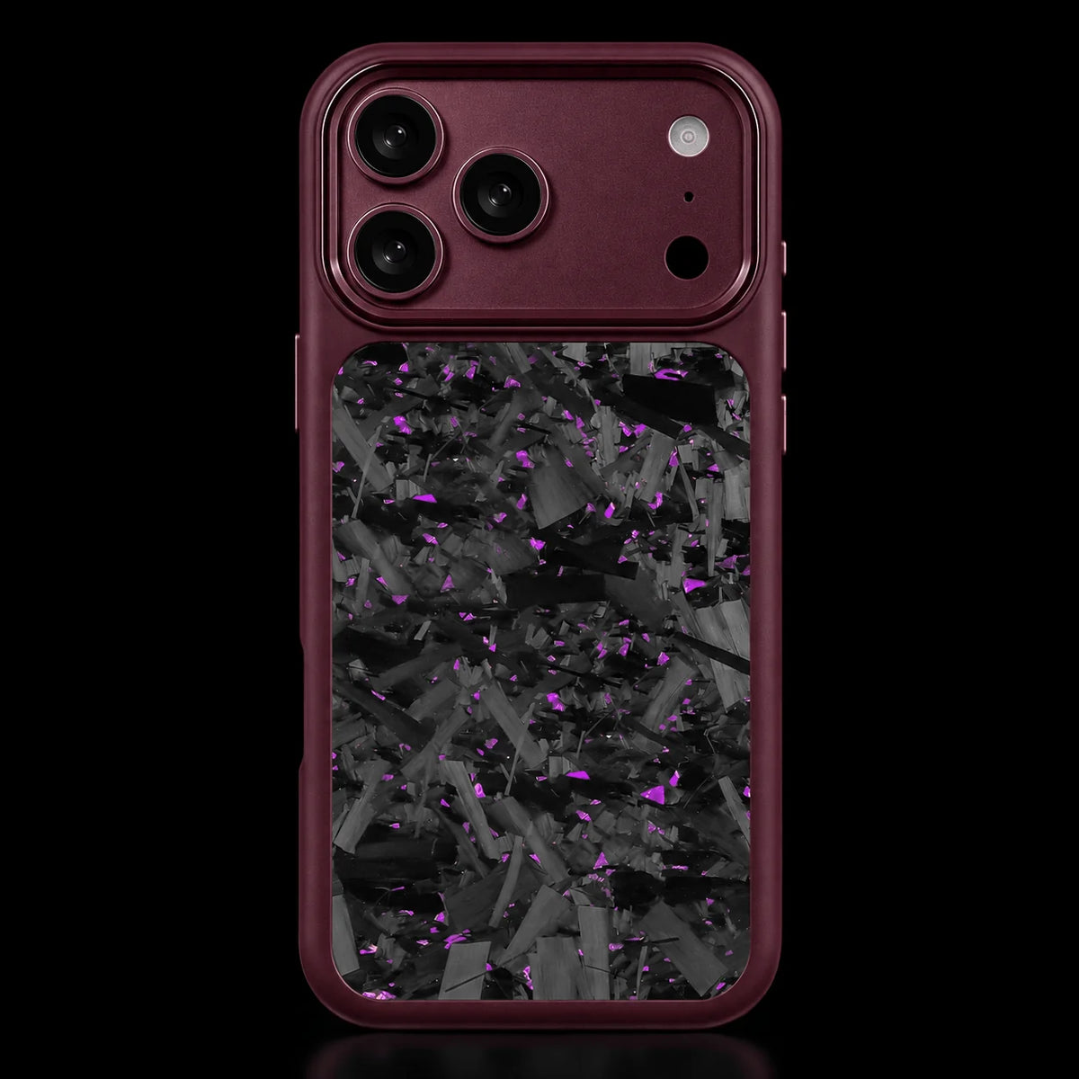18 Pro/18 Pro Max burgundy carbon fibre iPhone case