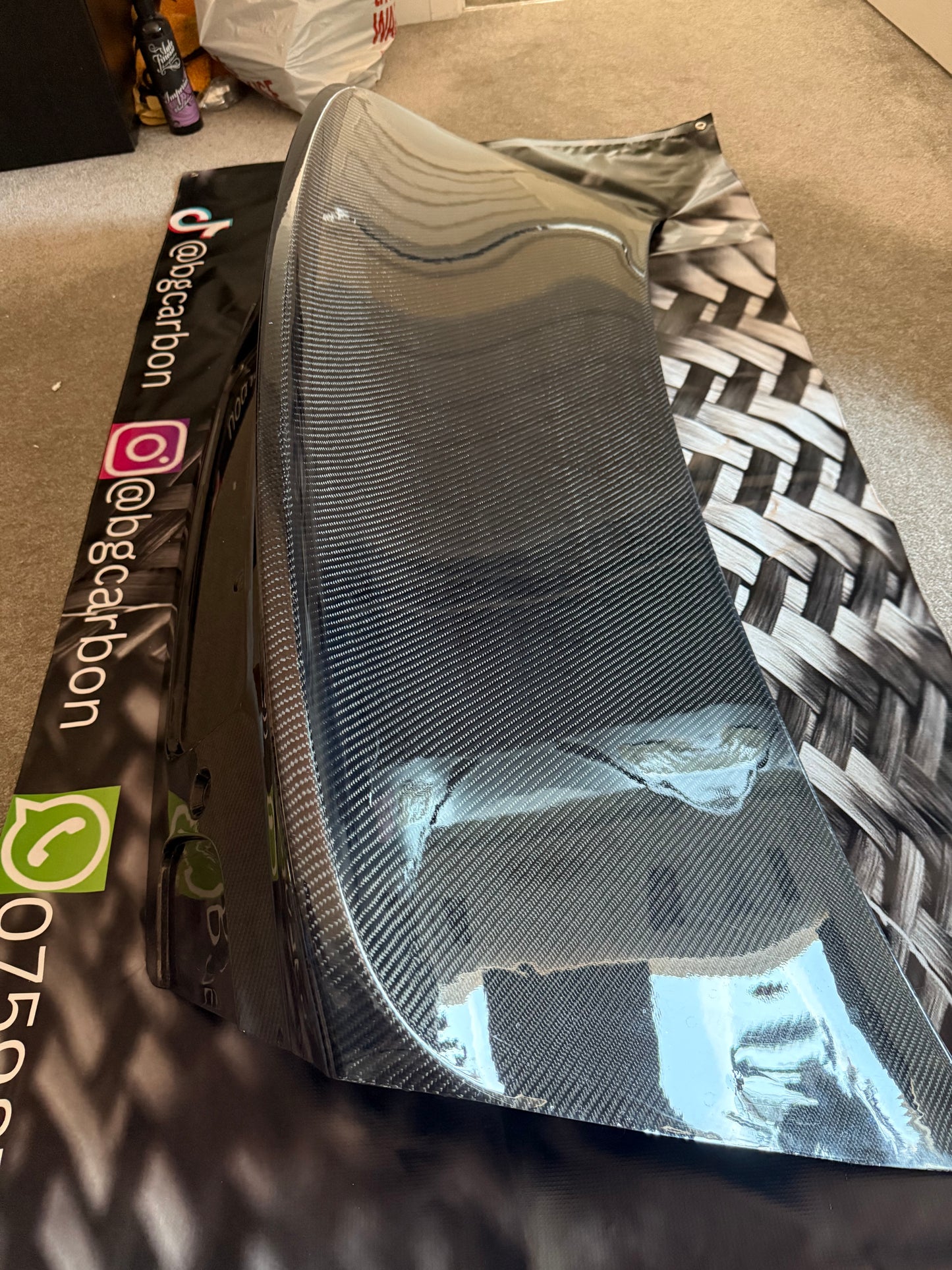 E46 Carbon fibre CSL style boot lid