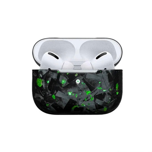 Emerald Green Forged Carbon AirPod Cases