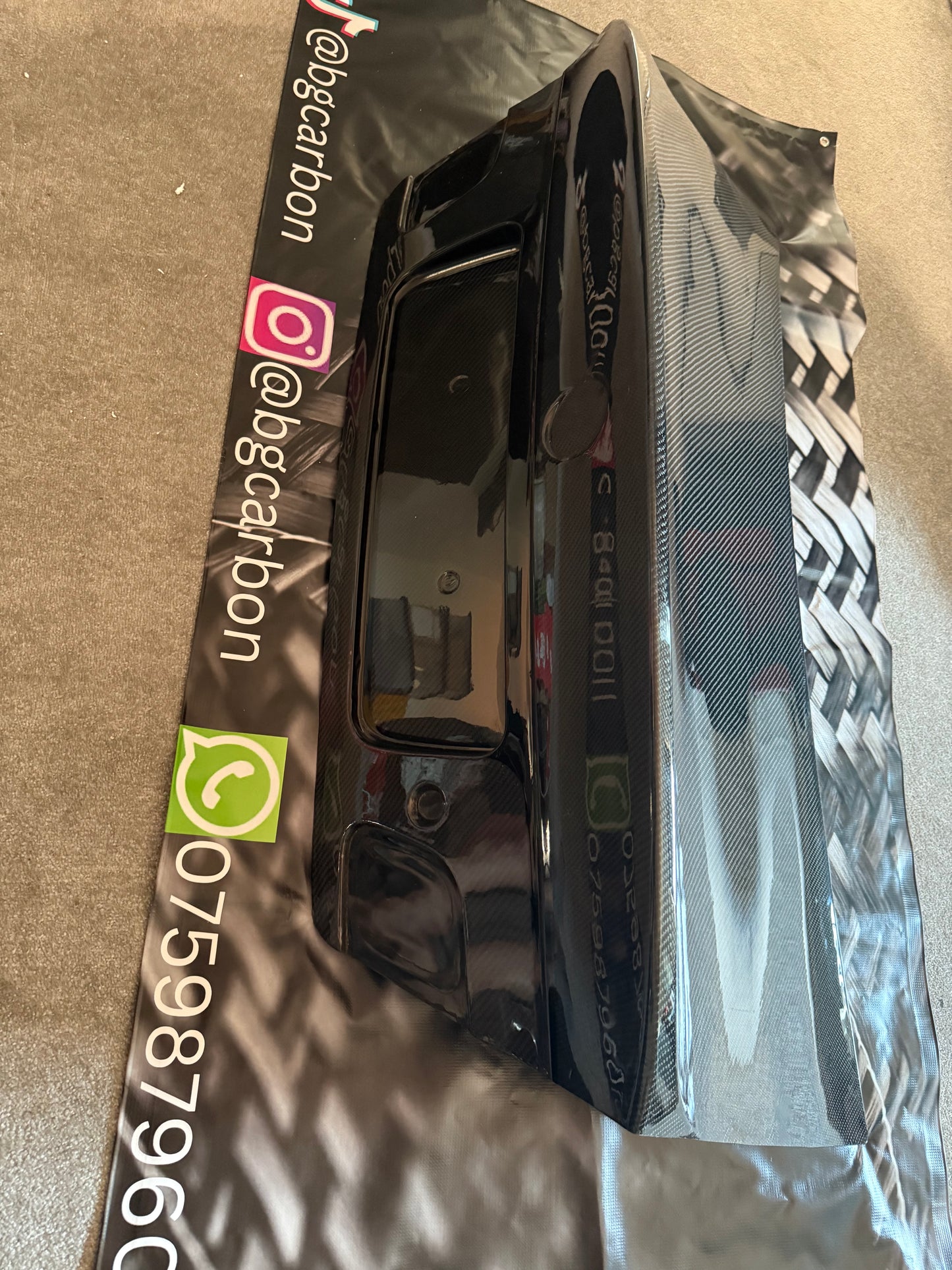 E46 Carbon fibre CSL style boot lid